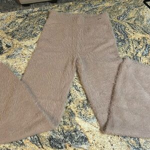 Bebe high waisted fuzzy sweater pants